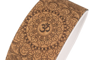 Yoga Wheel Kork weiss