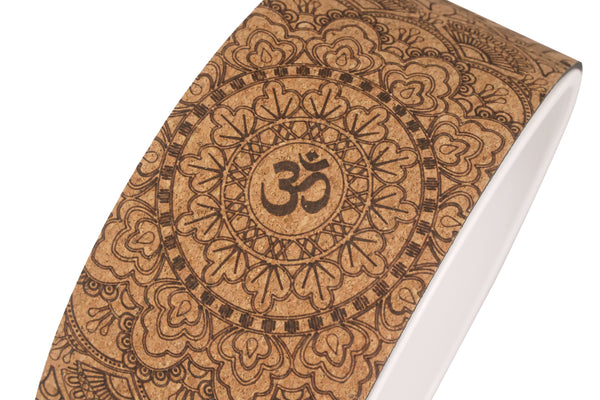 Yoga Wheel Kork weiss