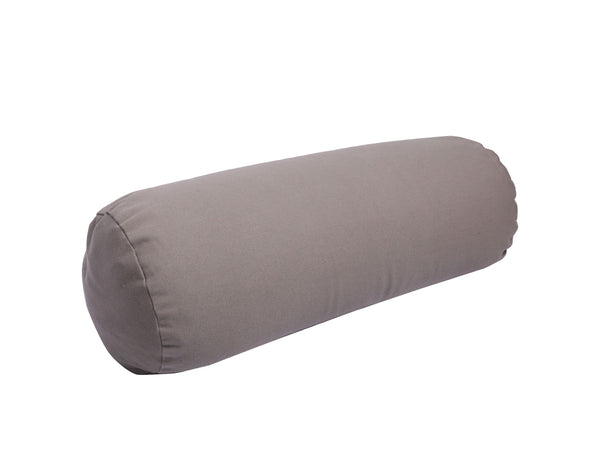 Yogakissen 23 x 63 cm grau