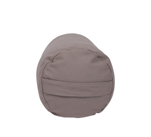Yogakissen 23 x 63 cm grau