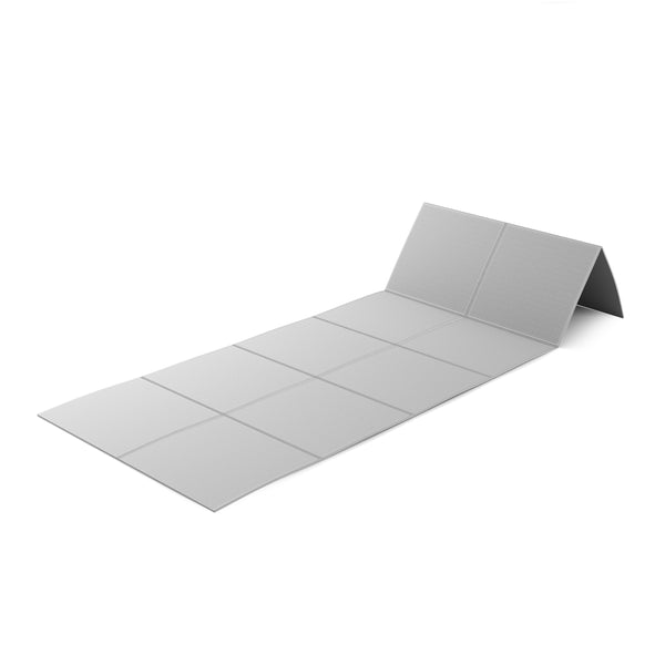 Faltbare Yogamatte grau 173 x 61 x 0.4 cm