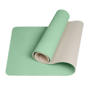 Yogamatte mit Tasche mint/beige 181 x 61 x 0.6 cm
