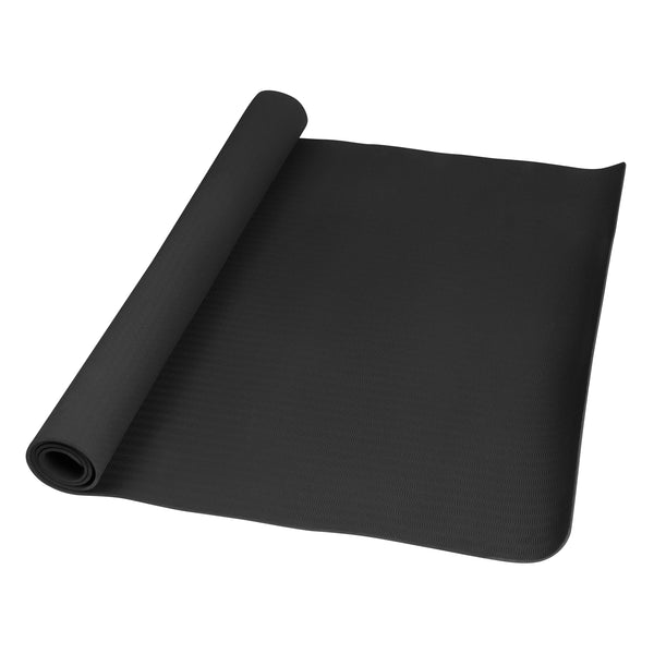 Yogamatte mit Tasche schwarz 183 x 122 x 0.6 cm