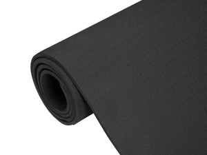 Yogamatte mit Tasche schwarz 183 x 122 x 0.6 cm