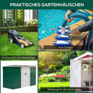 Gerätehaus Gartenhaus Geräteschuppen Dunkelgrün