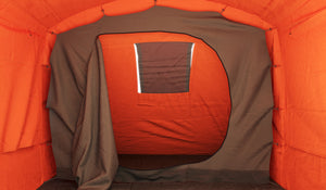 Tenda per 4 persone, rosso/antracite