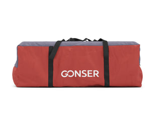 Tenda per 4 persone, rosso/antracite