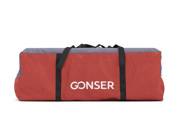 Tenda per 4 persone, rosso/antracite