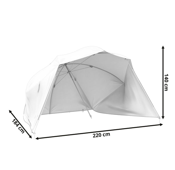 Zelt Schirmzelt 220 x 184 x 140 cm olive