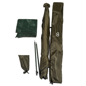 Zelt Schirmzelt 300 x 230 x 150 cm olive