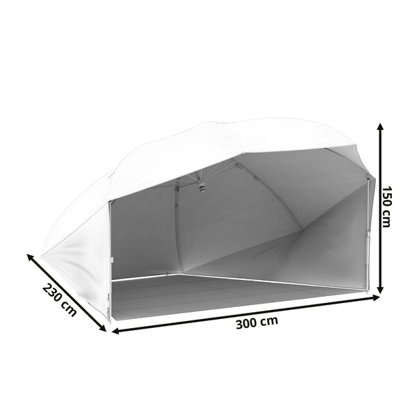 Zelt Schirmzelt 300 x 230 x 150 cm olive