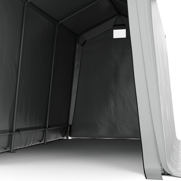 Zeltgarage Lagerzelt 3.6 x 2.4 m grau