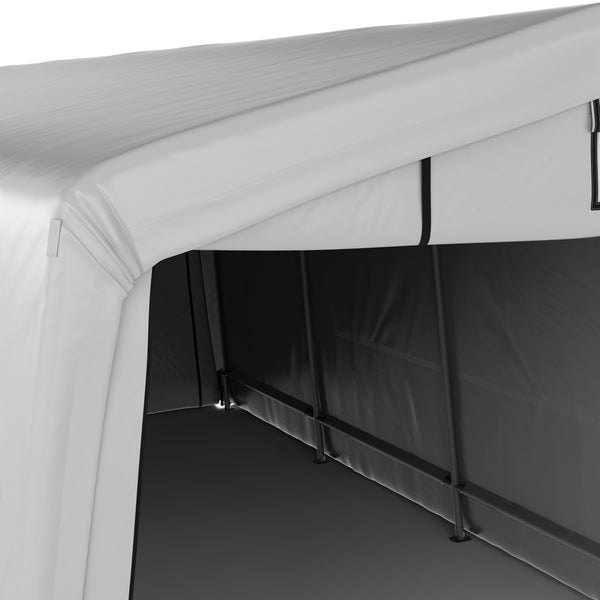 Zeltgarage Carport 6.2 x 3.3 m grau