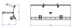 Zipper - Kehrmaschine ZI-KM1000 inkl. Staubb. & Schneeschild