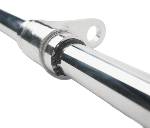 Lat pulldown bar with swivel joint, steel, 116 cm