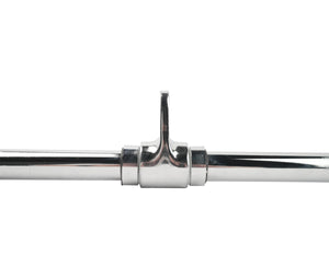 Lat pulldown bar with swivel joint, steel, 116 cm