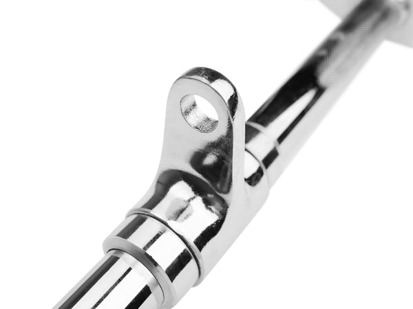 Steel lat pulldown bar with hoof grip, 76 cm