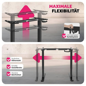 Tischgestell Idun schwarz