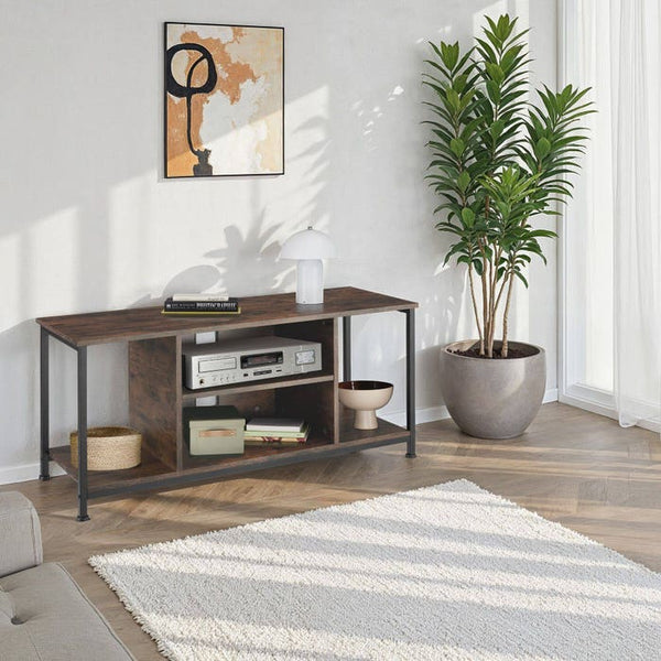 TV-Regal Austin Industrial Holz dunkel, rustikal 110 cm