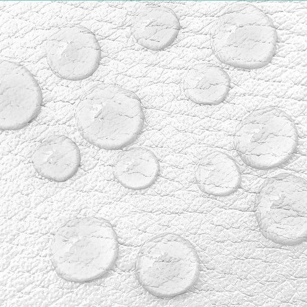 3 Zonen Massageliege mit 5cm Polsterung, Rollen und Aluminiumgestell weiss