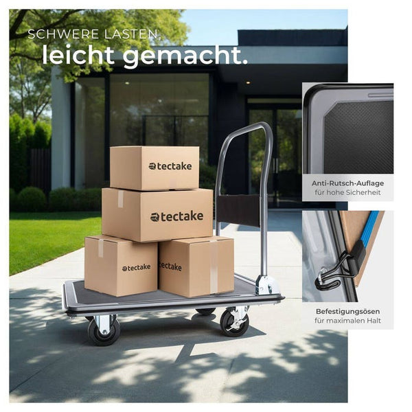 Plattformwagen schwarz 300 kg