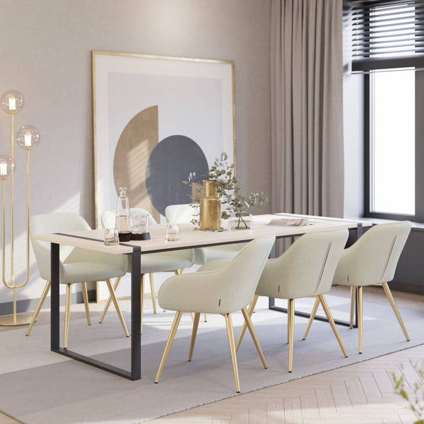 Stuhl Marilyn créme/gold 6er Set
