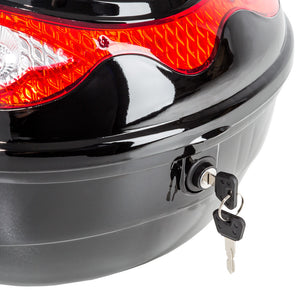 Motorradkoffer mit extragrossem Reflektor