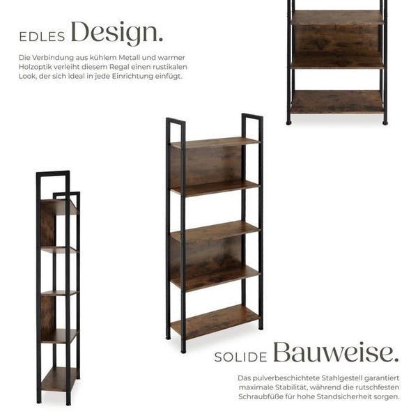 Regal Westport Industrial Holz dunkel, rustikal