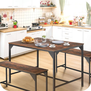 Sitzgruppe Bolton Industrial Holz dunkel, rustikal