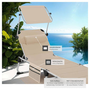 Sonnenliege Lorella beige