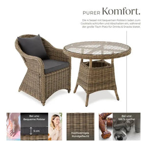 Aluminium Rattan Sitzgruppe Zürich