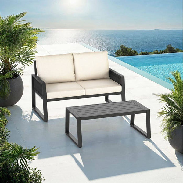 Gartenlounge-Set Captive im Rope-Design Set 2 (1 x Sofa / 1 x Tisch)