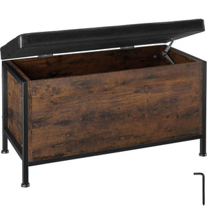 Sitztruhe Calico Industrial Holz dunkel, rustikal