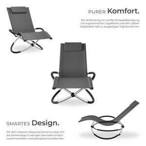 Sonnenliege Paulina grau