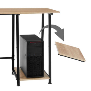 Schreibtisch Paisley Industrial Holz hell, Eiche Sonoma