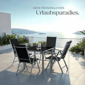 Aluminium Sitzgruppe Stabia anthrazit