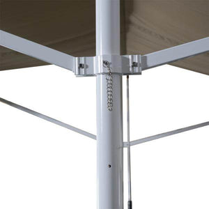 Standmarkise Gartenmarkise mit Faltarm Creme 3m x 3m