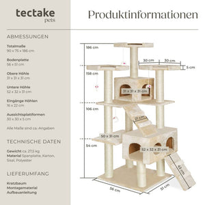 Kratzbaum Knuti beige