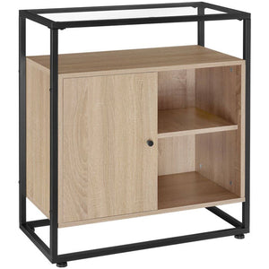 Kommode Conventry 70x38x80,5cm Industrial Holz hell, Eiche Sonoma
