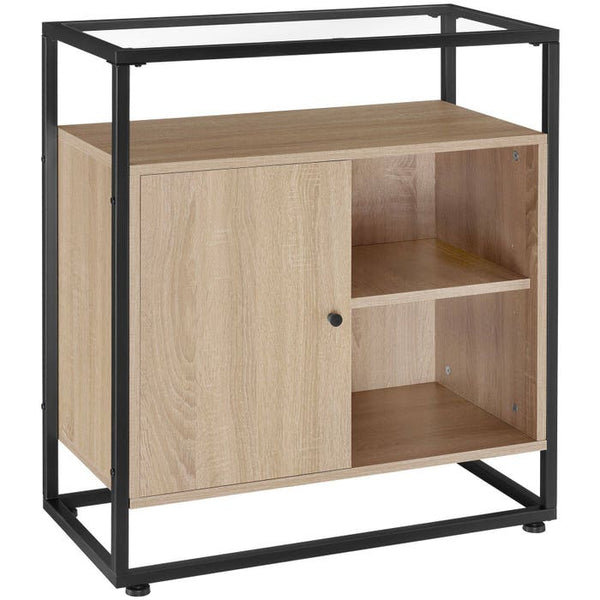 Kommode Conventry 70x38x80,5cm Industrial Holz hell, Eiche Sonoma