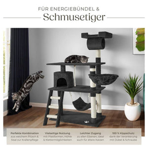 Kratzbaum Marcel 141cm schwarz