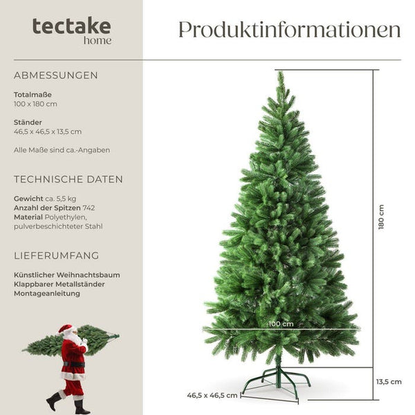 Weihnachtsbaum 180 cm ohne Lichterkette