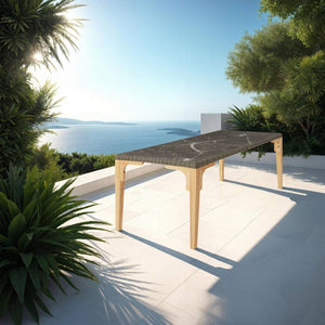 Rattan Tisch Foggia natur