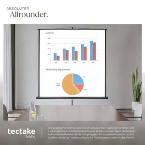 Beamer Leinwand Stativ 152 x 152 cm