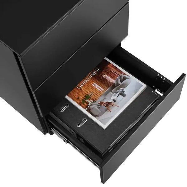 Aktenrollschrank Magna schwarz