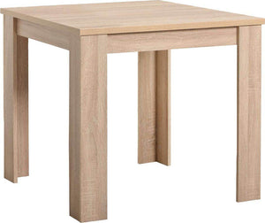 Esstisch mit 2 Stühlen Set 80x80 cm Natur Grau