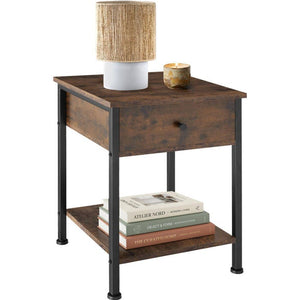 Nachttisch Bradford 40x40x55,5cm Industrial dunkelbraun