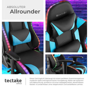 Tartaros gaming chair black/azure 