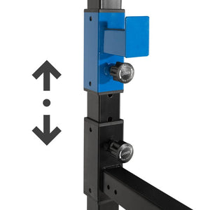 Kraftstation mit Latzug schwarz/blau