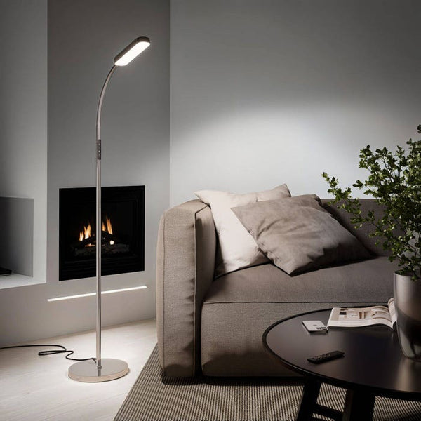 Stehlampe Prisma silber